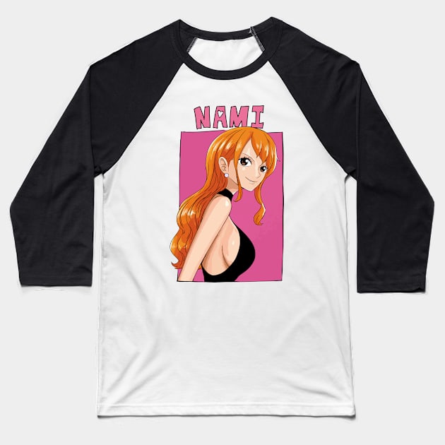 Nami One Piece Fashion Baseball T-Shirt by KDungUniversal